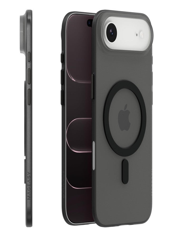 MAGEASY Compatible with iPhone Air 6.5" Thin Case - Super Lightweight, 0.7mm Ultra Thin, Compatible with MagSafe, Anti-Fingerprint - Lyte M (Ash) - Image 1