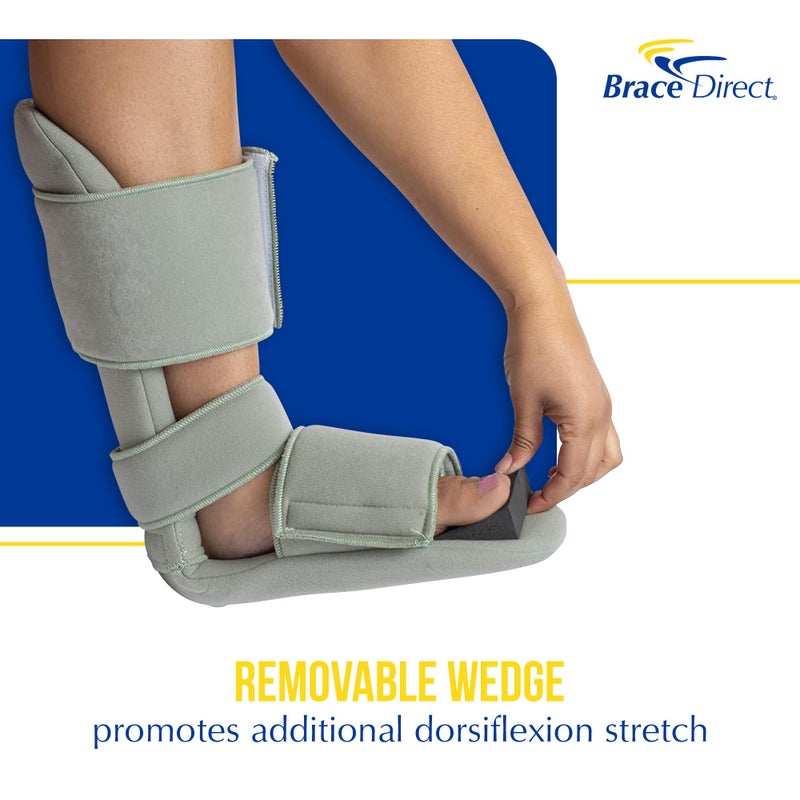 Brace Direct Padded Night Splint 90 Degree Sleeping Boot - Immobilizing Stretching Support for Plantar Fasciitis, Drop Foot, Achilles Tendonitis, Heel Spurs, Small (US Shoe Men 4.5-7 / Women 6.5-8) - Image 4