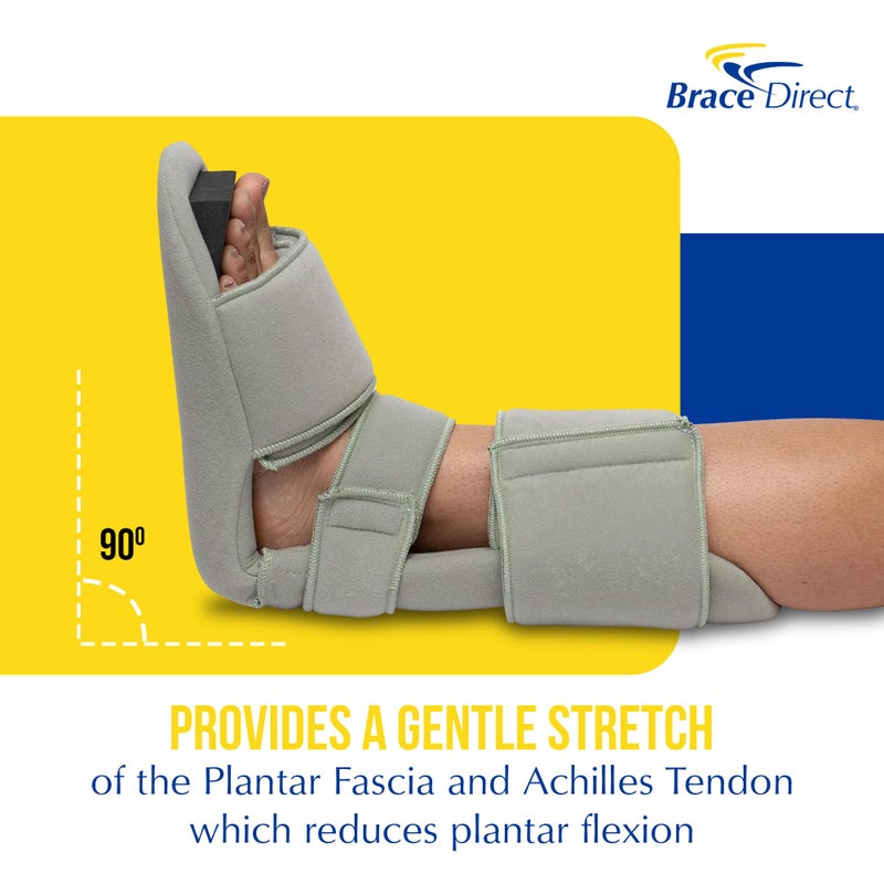 Brace Direct Padded Night Splint 90 Degree Sleeping Boot - Immobilizing Stretching Support for Plantar Fasciitis, Drop Foot, Achilles Tendonitis, Heel Spurs, Small (US Shoe Men 4.5-7 / Women 6.5-8) - Image 5