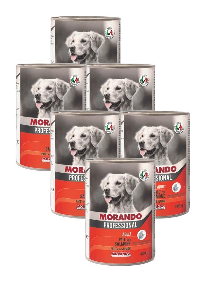 Morando patè dog salmon 400g Bundle x6 cans - Image 1