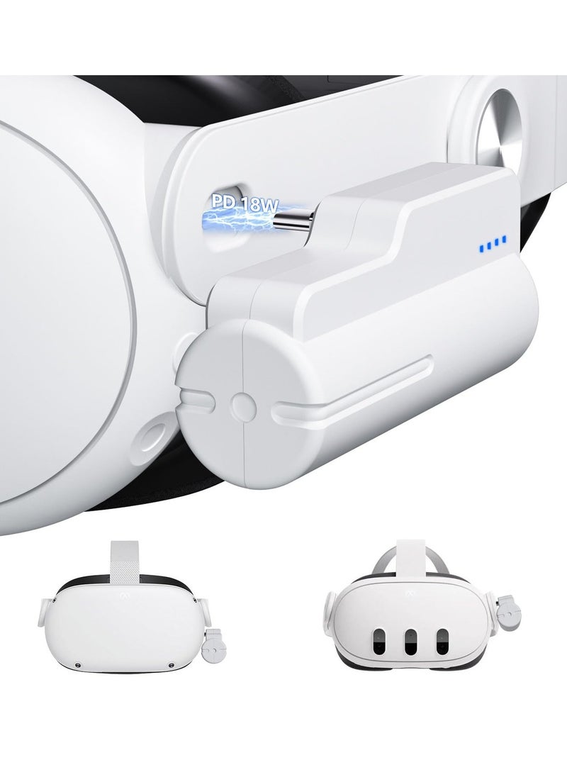 Anmi Fast 18W 5000mAh Head Strap Battery Charger for Meta Quest 3 and 2  - Image 1