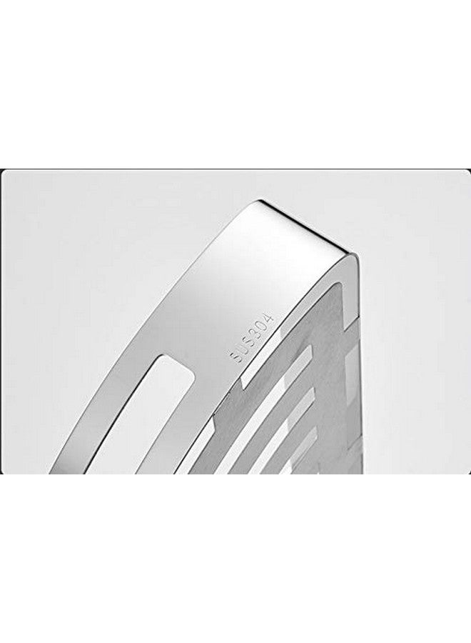 NearMoon NearMoon Bathroom Shower Caddy 2 Pack, No Drill 304 Stainless Steel Shower Organizer with 2 Hooks (Corner Shelf, Chrome)  - Image 2