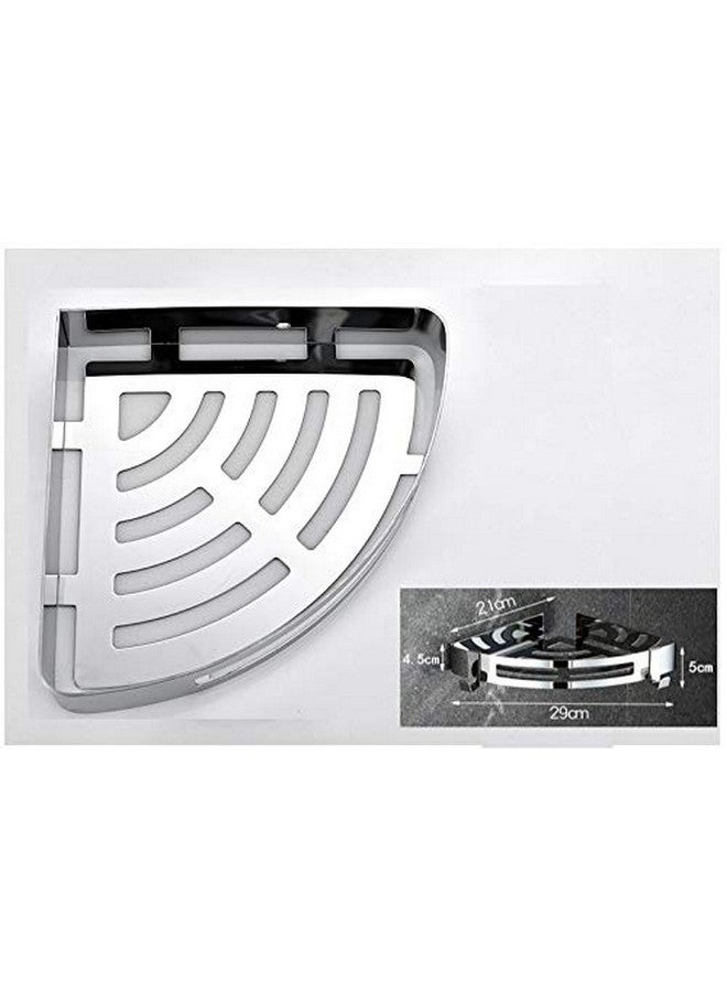 NearMoon NearMoon Bathroom Shower Caddy 2 Pack, No Drill 304 Stainless Steel Shower Organizer with 2 Hooks (Corner Shelf, Chrome)  - Image 3