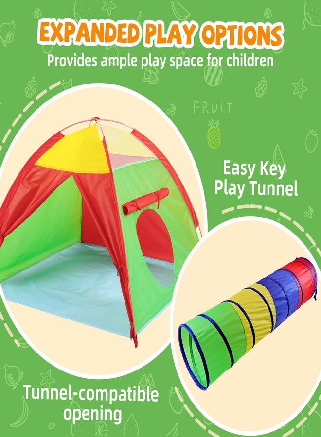 NARMAY® Toddler Play Tent - Primary Colors Dome Tent for Indoor/Outdoor Fun - 45×45×34 Inch - Image 5
