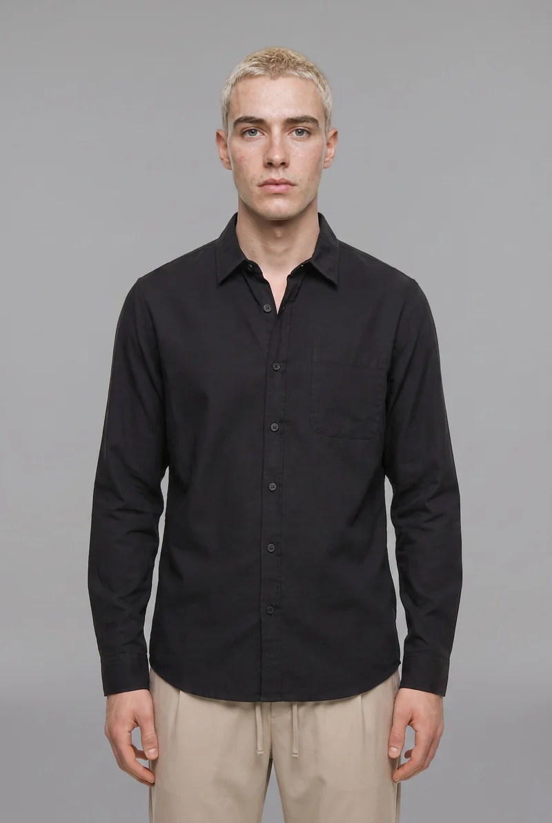 ديفاكتو Regular Fit Cotton Long Sleeve Shirt