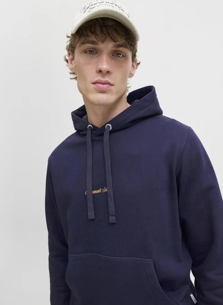 JACK & JONES  Logo Regular Fit Pullover Hoodie for Men | Best Price UAE