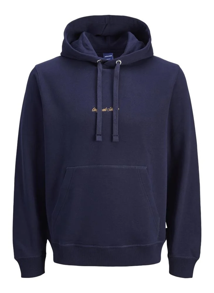 JACK & JONES  Logo Regular Fit Pullover Hoodie for Men | Best Price UAE