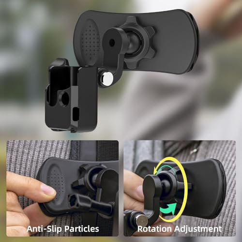 SUREWO 360° Rotation Backpack Strap Mount,Quick Clip Mount with Expand Frame Compatible with DJI Osmo Pocket 3 - Image 5