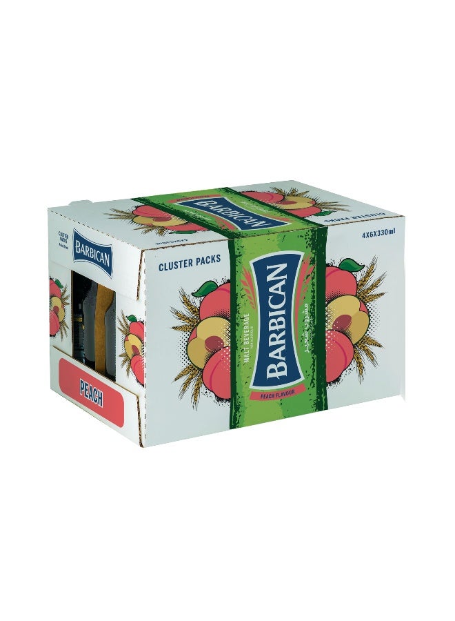 Barbican باربيكان بنكهة الخوخ غير الكحولية 330 مل في زجاجة زجاجية × 24 عبوة - Image 3