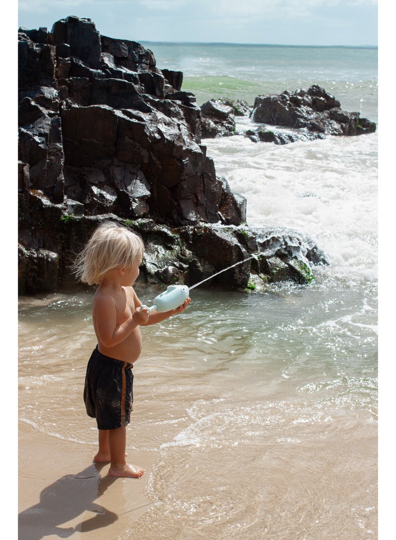 SUNNY LIFE Shark Water Squirter – Kids Squeeze & Spray Pool Toy in Pastel Blue – Fun Summer Water Blaster – Easy Grip for Little Hands – Bath, Beach, & Pool Water Play - Image 5