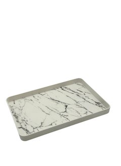 ALMUFARREJ 3 pieces of rectangular marble melamine trays  - Image 2