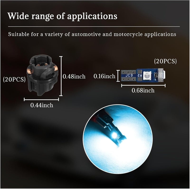 Dickno 20 PCS T5 LED Dashboard Lights - Image 2