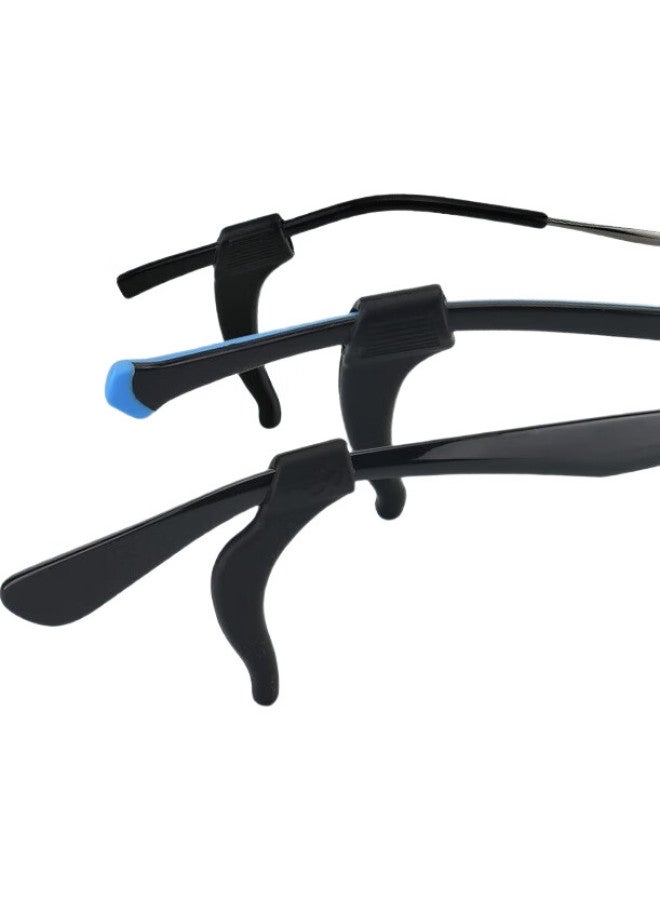 Oona Glasses Anti-Slip Sports Ear Hooks, Black Round 4 Pairs + Medium Ear Hooks 4 Pairs - Image 3