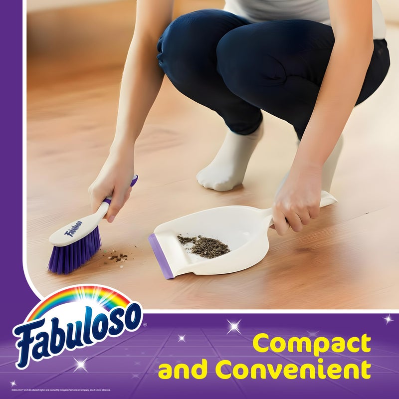 Fabuloso Brush and Dustpan Set â€“ Compact Dust Pan and Brush Set with Snap-Together Storage and Hanging Hole - Image 4