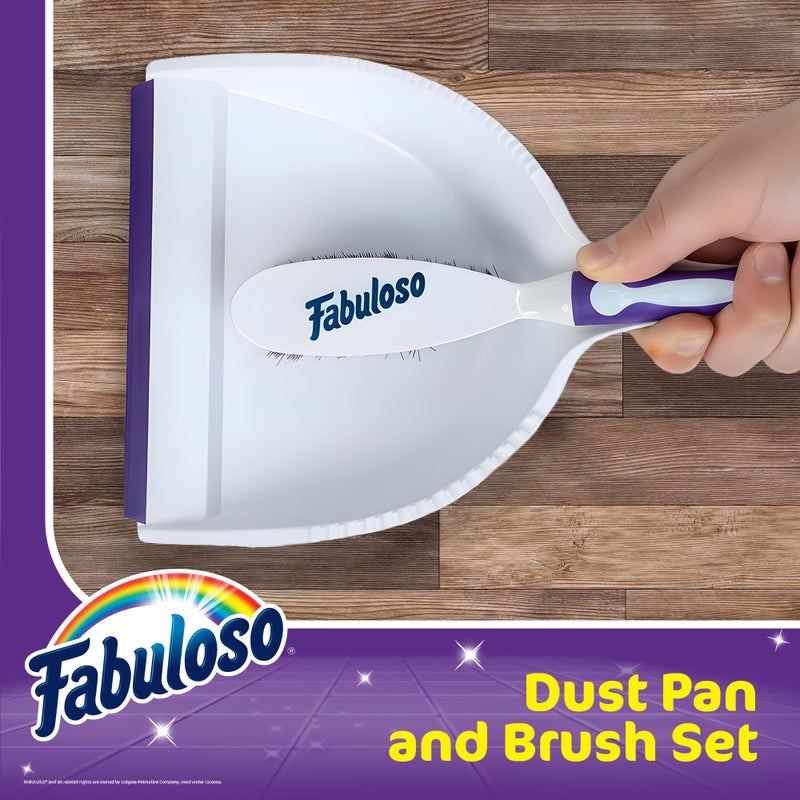 Fabuloso Brush and Dustpan Set â€“ Compact Dust Pan and Brush Set with Snap-Together Storage and Hanging Hole - Image 2