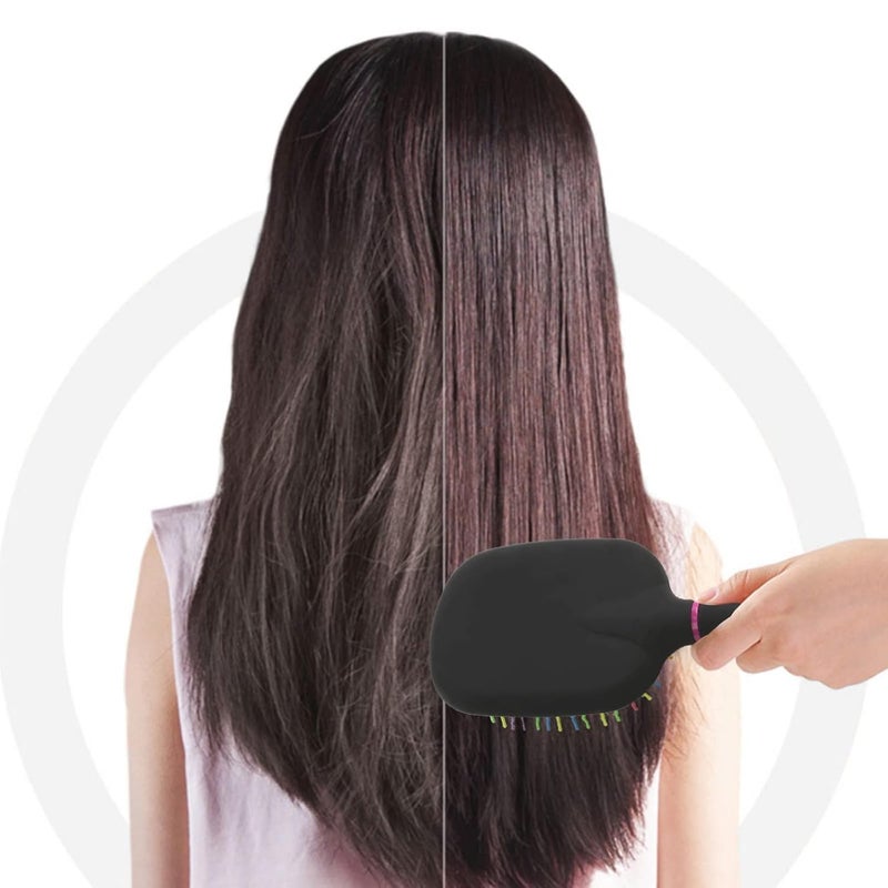 Masthome AISHIKEKE 1000RB Rainbow Paddle Mane and Tail Brush Detangler Plastic Forky Comb - Image 5
