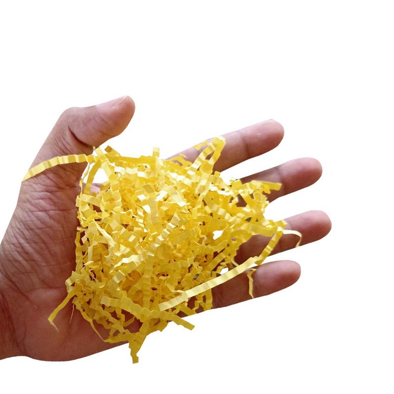 DIY Crafts طقم حرف يدوية من 5 قطع، أصفر، ورق مقطع مموج للتغليف والهدايا - طقم أصفر (طقم من 5 قطع، أصفر) - Image 3