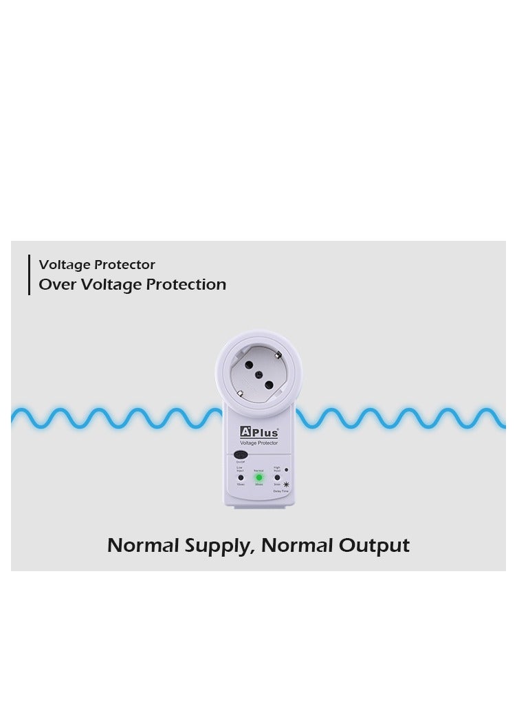 APLUS A Plus Home Appliance Protector 10A Voltage Protector Prevents Damage to Electrica l and Electronic Equipment360 degree plug rotation - Image 4