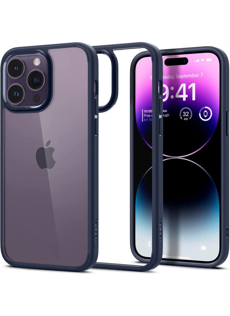 Spigen Ultra Hybrid iPhone 14 Pro Case Cover - Navy Blue  - Image 1