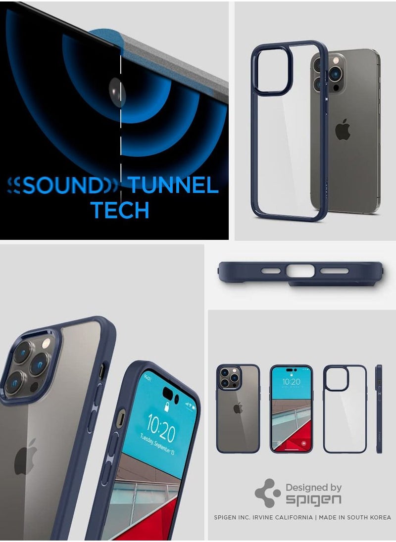 Spigen Ultra Hybrid iPhone 14 Pro Case Cover - Navy Blue  - Image 5
