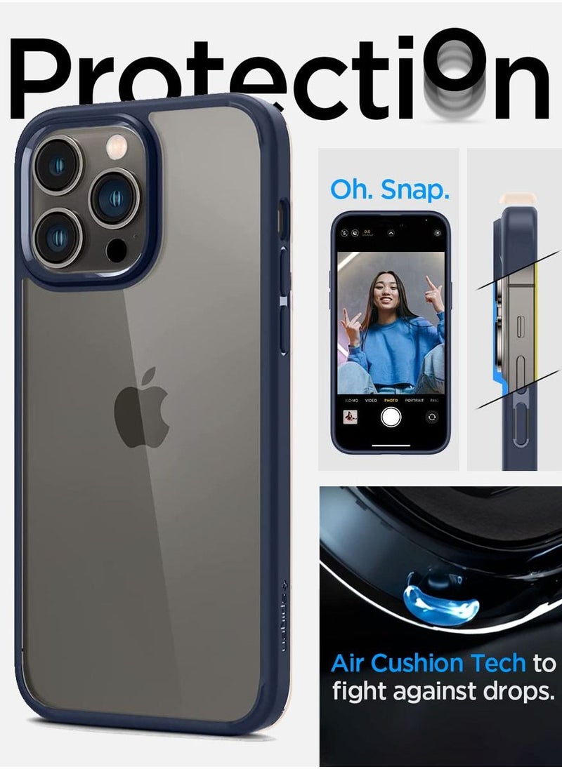 Spigen Ultra Hybrid iPhone 14 Pro Case Cover - Navy Blue  - Image 4