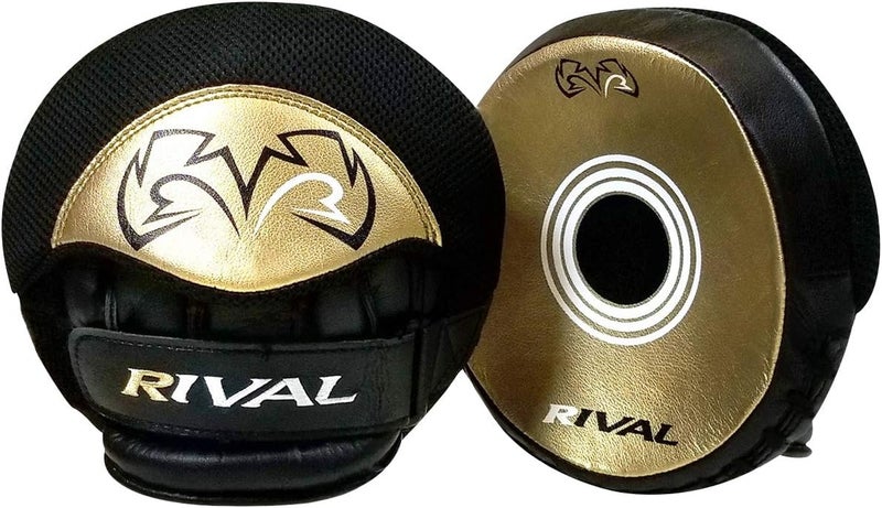 RIVAL Boxing RPM5 2.0 Parabolic Punch Mitts - Perfect for Precision and Combination Punching, 7" Diameter Striking Surface - Image 1