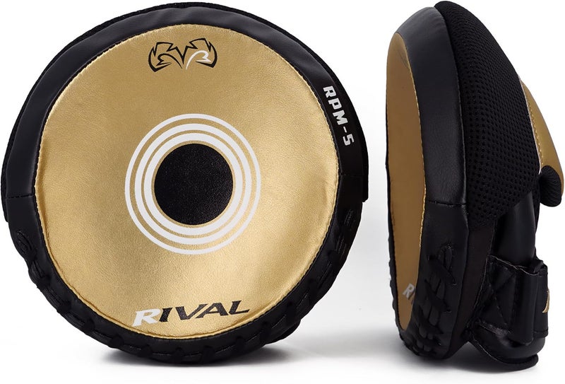 RIVAL Boxing RPM5 2.0 Parabolic Punch Mitts - Perfect for Precision and Combination Punching, 7" Diameter Striking Surface - Image 2