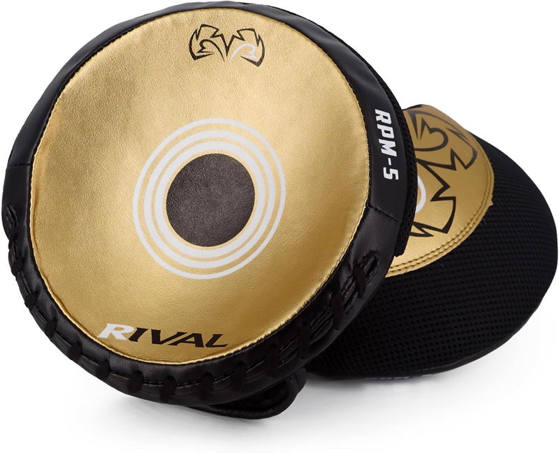 RIVAL Boxing RPM5 2.0 Parabolic Punch Mitts - Perfect for Precision and Combination Punching, 7" Diameter Striking Surface - Image 4