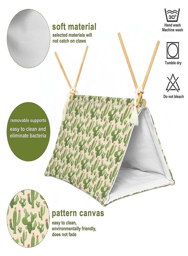 Aipush Bearded Dragon Reptile Sleeping Bed Tent Hide Tank Decor Accessories Habitat Shelter for Lizard Bearded Dragon Leopard Gecko (Cactus 1) - Image 3