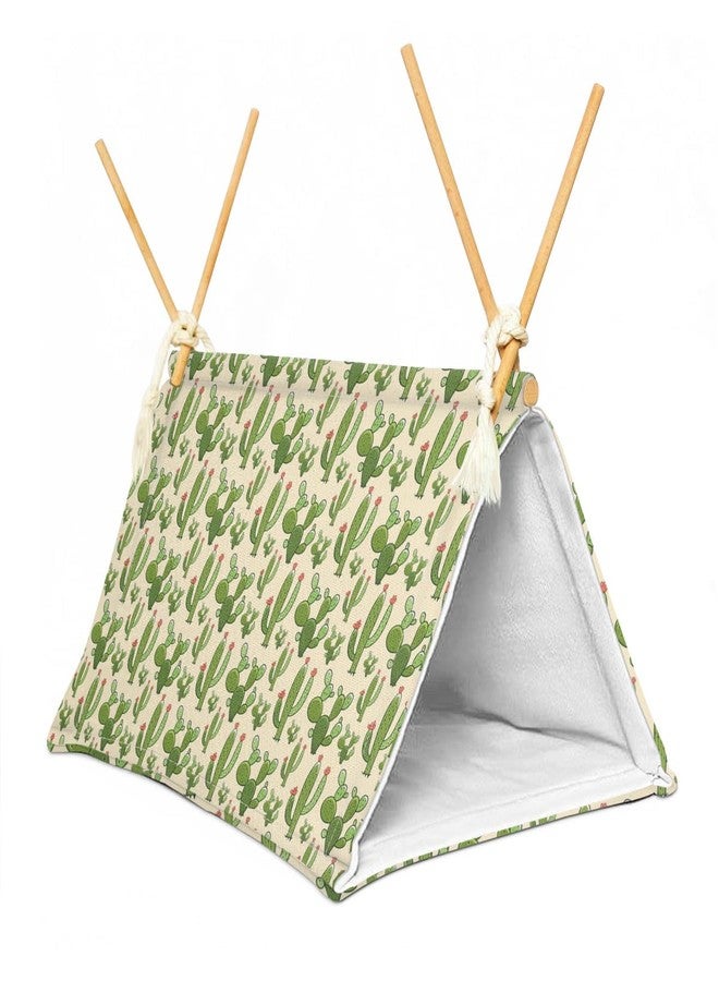 Aipush Bearded Dragon Reptile Sleeping Bed Tent Hide Tank Decor Accessories Habitat Shelter for Lizard Bearded Dragon Leopard Gecko (Cactus 1) - Image 1