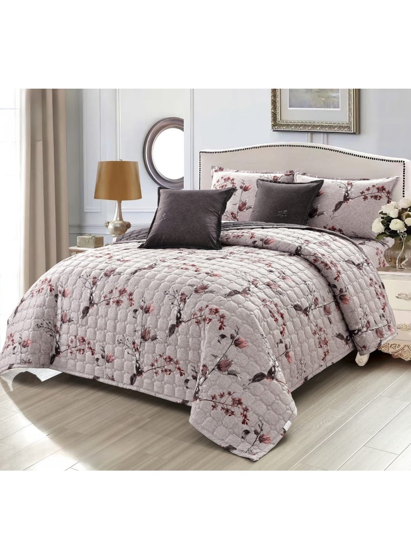 Moon Quilt set, one person, consisting of 4 pieces, polyester comforter, size 160 by 220 cm - Image 1