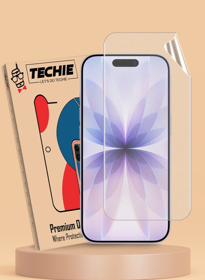Techie iPhone 17 Screen Protector – Full HD Hydrogel Film, Explosion-Proof, Full Coverage, Anti-Scratch, Bubble-Free, Easy Installation (Hoco Series) - Image 1