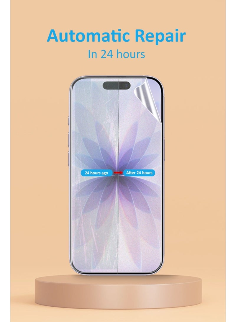 Techie iPhone 17 Screen Protector – Full HD Hydrogel Film, Explosion-Proof, Full Coverage, Anti-Scratch, Bubble-Free, Easy Installation (Hoco Series) - Image 4