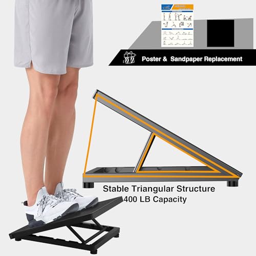 Tamisom Professional Steel Slant Board Calf Stretcher Adjustable Balance Board with Non-Slip Surface for Ankle and Foot Stretching - Image 5