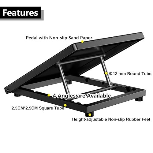 Tamisom Professional Steel Slant Board Calf Stretcher Adjustable Balance Board with Non-Slip Surface for Ankle and Foot Stretching - Image 3