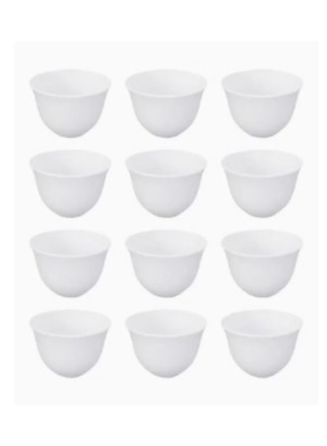 ARTLOOK White 12-piece coffee cup set - Image 2