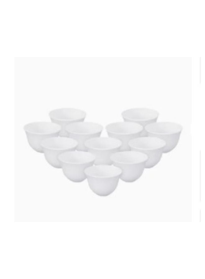 ARTLOOK White 12-piece coffee cup set - Image 1