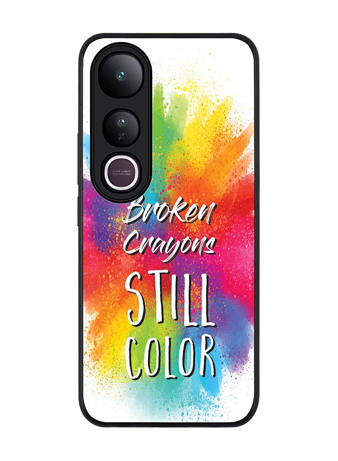 Stylizedd For vivo V50 Lite Case,Slim fit Camera Protection, Shockproof Thin Phone cover  -  Broken Colors