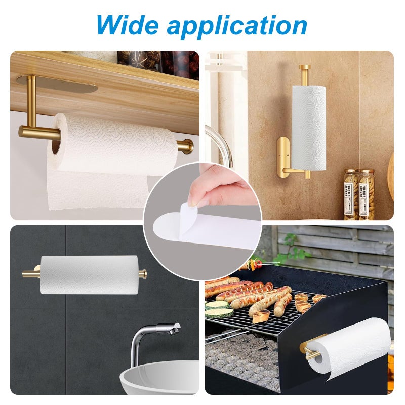 MVSSP 5-Pack Self-Adhesive Replacement Strips for Under-Cabinet Paper Towel Holders, 5.65 x 1.7 inches - Image 3