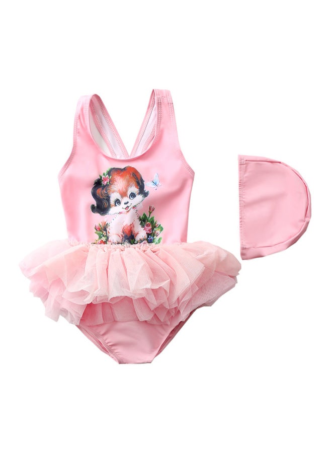 Children's Swimsuit For Girls, One-piece Baby Swimsuit, Ballet Skirt Swimsuit, Toddler Gauze Skirt Style