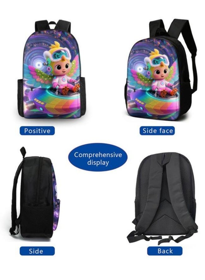 واضح من النار حقائب الظهر + حقائب اليد + حقائب القرطاسية | موسم العودة إلى المدرسة / هدايا المهرجان | حقيبة كرتونية من ثلاث قطع، سهلة التعامل مع مناسبات مختلفة (متوفرة للطلاب والأطفال ونزهايات الأصدقاء وتسلق الجبال والمدرسة وما إلى ذلك) - 114 - Image 3