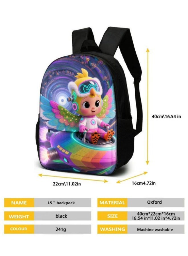 واضح من النار حقائب الظهر + حقائب اليد + حقائب القرطاسية | موسم العودة إلى المدرسة / هدايا المهرجان | حقيبة كرتونية من ثلاث قطع، سهلة التعامل مع مناسبات مختلفة (متوفرة للطلاب والأطفال ونزهايات الأصدقاء وتسلق الجبال والمدرسة وما إلى ذلك) - 114 - Image 5