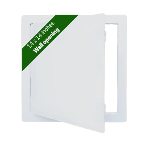 Byson Access Panel High Grade ABS Plastic Inspection Hatch Drywall Wall Ceiling Electric Plumbing Hole Cover Detachable Door Fits Flush to Surface 14 x 14 inches - Image 3