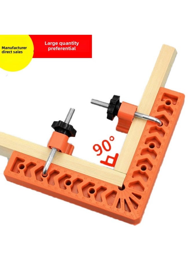 90-degree Right Angle Ruler Positioning Ruler Woodworking Stone Right Angle Ruler Auxiliary Locator L-shaped Plastic Right Angle Ruler Thickened-Model:4-inch Square Ruler (thickened, Hardened)