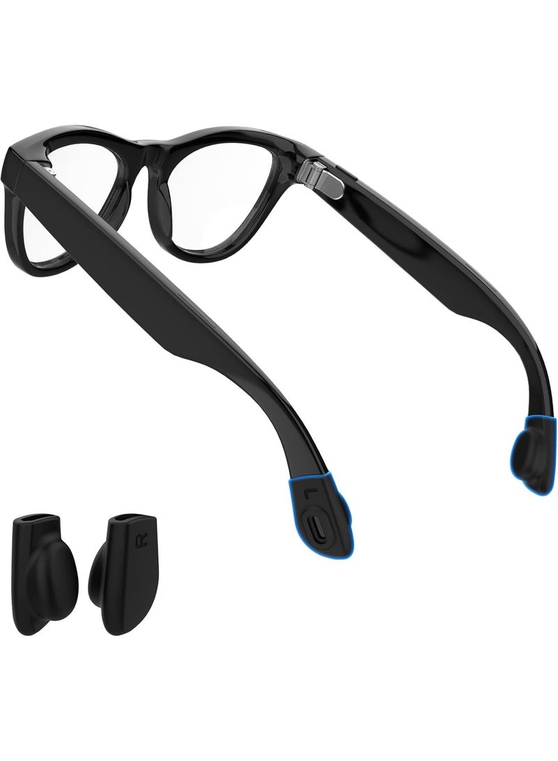 1Pair Eyeglass Ear Grip for Meta Wayfarer/Skyler/Headliner & Gen 2 Smart Glasses Accessories, Anti-Slip Silicone Elastic Eyeglasses Retainers Compatible with Meta Gen 2 Smart Sunglasses - Image 1