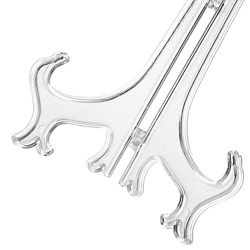 20 Pack Clear Plastic Easel Stand Display Plate Holder For Frames Albums Books - Image 4