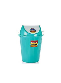 Aristo ARISTO Plastic Swing Lid Garbage Waste Dustbin 60 Ltr (Green)  - Image 1