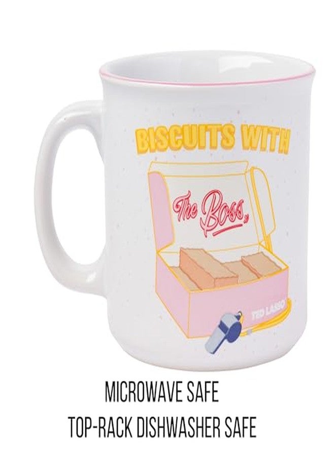 Silver Buffalo Ted Lasso Biscuits with the Boss Ceramic Camper Mug, 20 Ounces - Image 5