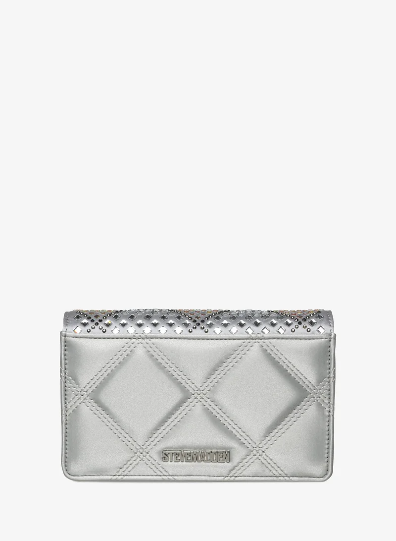 Steve Madden Steve madden baddi women's silver crossbody bag