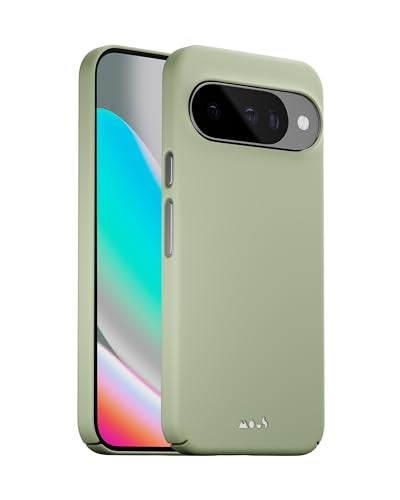 Mous for Google Pixel 10/10 Pro (2025) Case, Compatible with Qi2 MagSafe and Pixelsnap - Super Thin - Anti-Scratch Protective Phone Cover - Smokey Green - Image 1